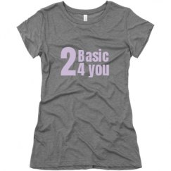 Ladies Slim Fit Super Soft Triblend Tee