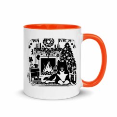 11oz Ceramic Mug with Color Inside