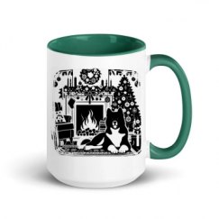 15oz Ceramic Mug with Color Inside