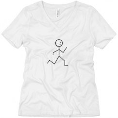 Ladies Relaxed Fit V-Neck Tee