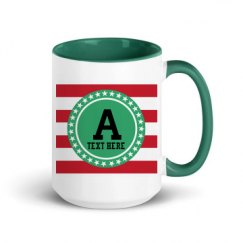 15oz Ceramic Mug with Color Inside