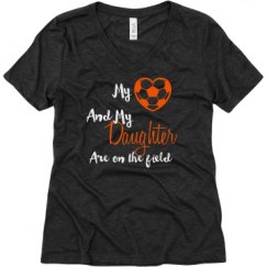 Ladies Relaxed Fit Super Soft Triblend V-Neck Tee