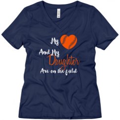 Ladies Relaxed Fit V-Neck Tee
