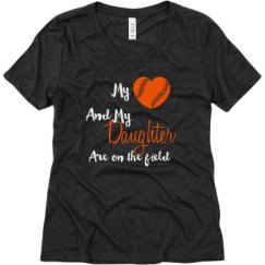 Ladies Relaxed Fit Super Soft Triblend V-Neck Tee