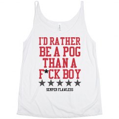 I'd Rather Be A POG Tank Grey/Rd