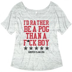 Ladies Flowy Slouchy Tee