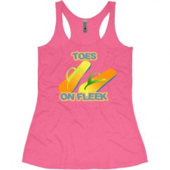 Ladies Slim Fit Super Soft Racerback Triblend Tank