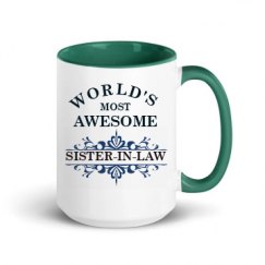 15oz Ceramic Mug with Color Inside