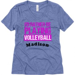 Ladies Relaxed Fit Super Soft Triblend V-Neck Tee