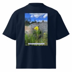 Unisex Organic Oversized High Neck T-Shirt