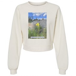 Yellow Bud Nature Photo Lucy LaRue Fleece Sweatshirt