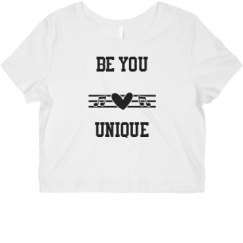 Ladies Slim Fit Crop Top Tee