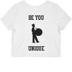 Ladies Slim Fit Crop Top Tee