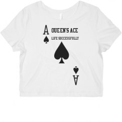 Ladies Slim Fit Crop Top Tee