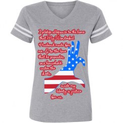 Ladies Relaxed Fit Vintage Sports Tee