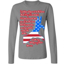 Ladies Relaxed Fit Basic Long Sleeve Tee