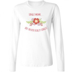 Ladies Relaxed Fit Basic Long Sleeve Tee