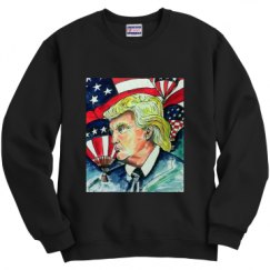 Unisex Film and Foil Crewneck Sweatshirt