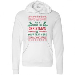 Unisex Fleece Pullover Midweight Hoodie