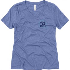 Ladies Relaxed Fit Super Soft Triblend V-Neck Tee