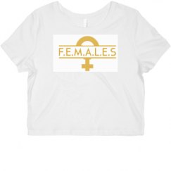Ladies Slim Fit Crop Top Tee
