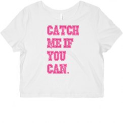 Ladies Slim Fit Crop Top Tee