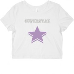 Ladies Slim Fit Crop Top Tee