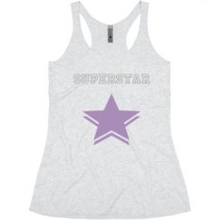 Ladies Slim Fit Super Soft Racerback Triblend Tank