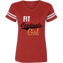 Ladies Relaxed Fit Vintage Sports Tee