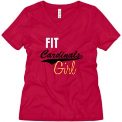 Ladies Relaxed Fit V-Neck Tee