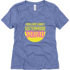 Ladies Relaxed Fit Super Soft Triblend V-Neck Tee