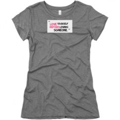 Ladies Slim Fit Super Soft Triblend Tee