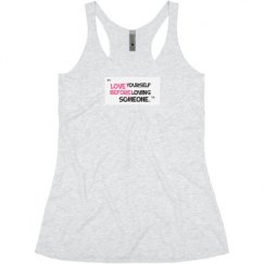 Ladies Slim Fit Super Soft Racerback Triblend Tank
