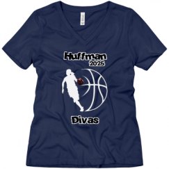 Ladies Relaxed Fit V-Neck Tee