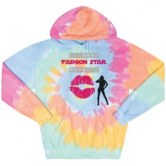 Unisex Tie-Dye Fleece Hoodie