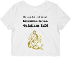 Ladies Slim Fit Crop Top Tee