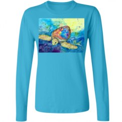 Ladies Relaxed Fit Basic Long Sleeve Tee