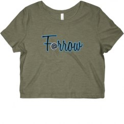 Ladies Slim Fit Crop Top Tee