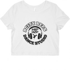 Ladies Slim Fit Crop Top Tee