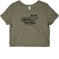 Ladies Slim Fit Crop Top Tee