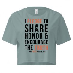 Ladies Festival Cali Crop Top Tee