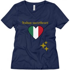 Ladies Relaxed Fit V-Neck Tee