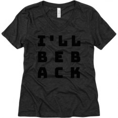 Ladies Relaxed Fit Super Soft Triblend V-Neck Tee