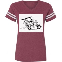 Ladies Relaxed Fit Vintage Sports Tee