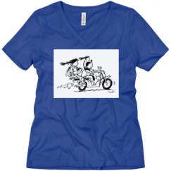 Ladies Relaxed Fit V-Neck Tee