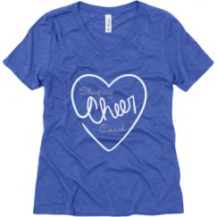Ladies Relaxed Fit Super Soft Triblend V-Neck Tee