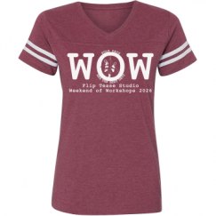 Ladies Relaxed Fit Vintage Sports Tee