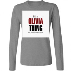 Ladies Relaxed Fit Basic Long Sleeve Tee