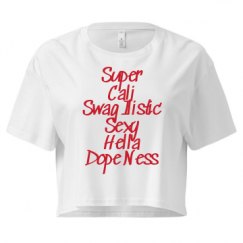 Ladies Festival Cali Crop Top Tee