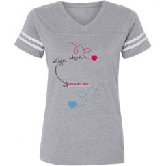 Ladies Relaxed Fit Vintage Sports Tee